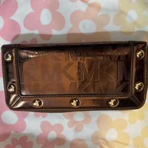 Michael Kors Long Metallic Wallet